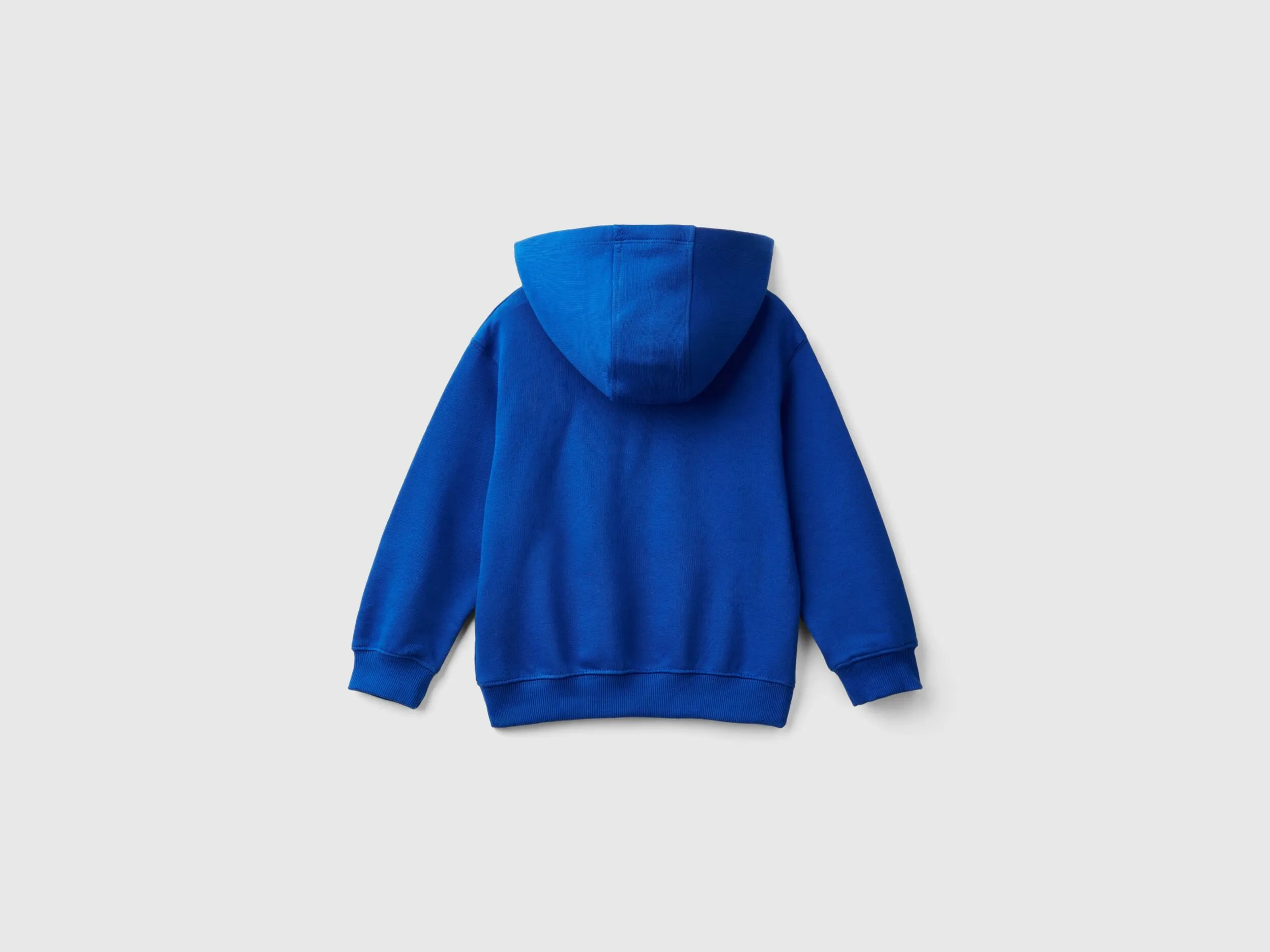 100% cotton hoodie - Bright Blue | Benetton