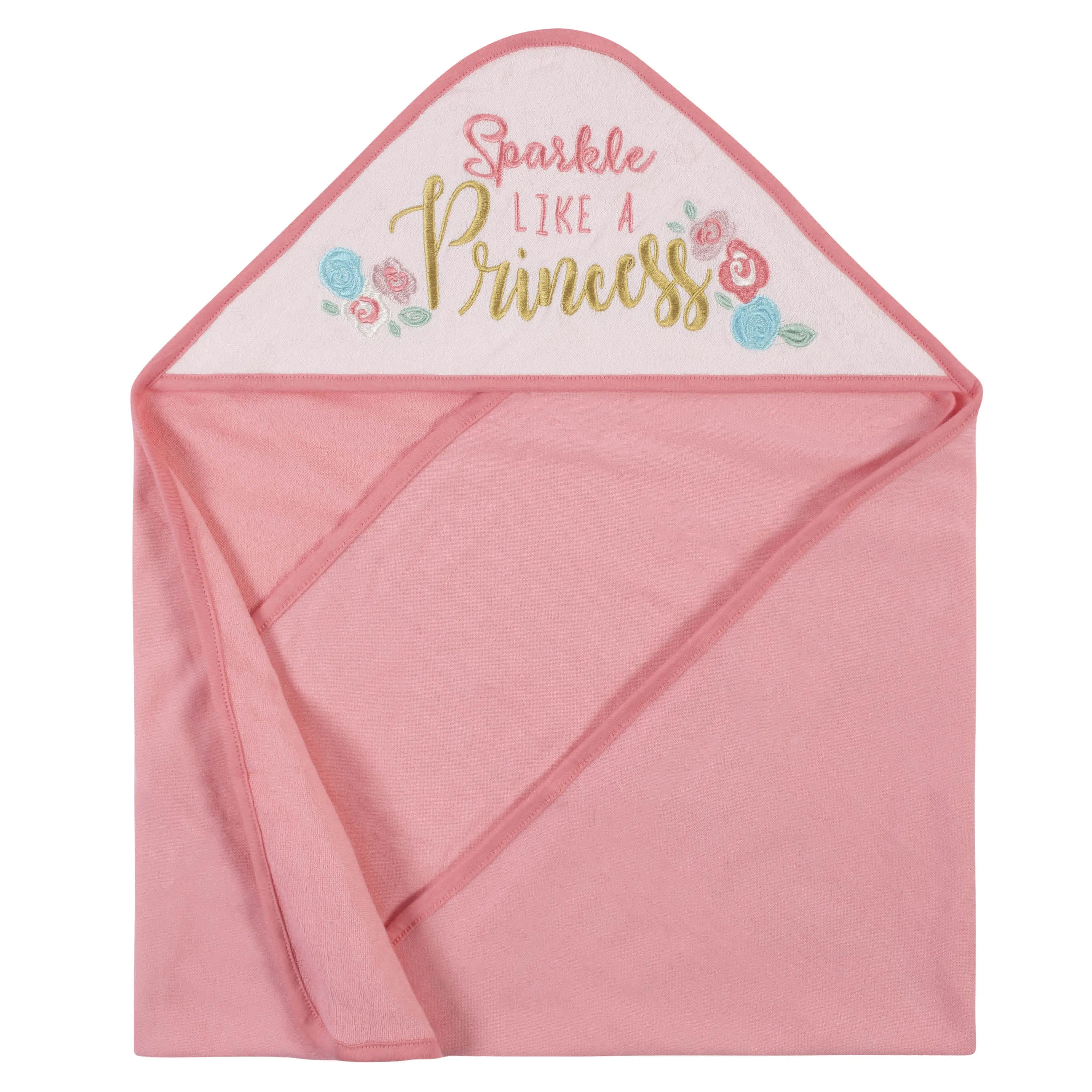 12-Piece Baby Girls Princess Hooded Towels & Washcloths Set