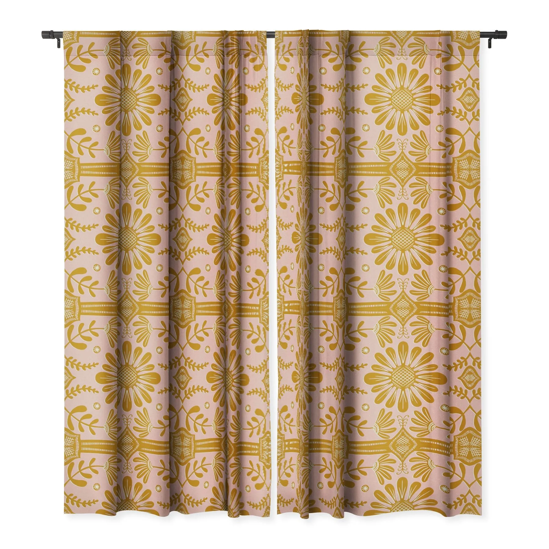 60s Love Story Blackout Window Curtains (DS)