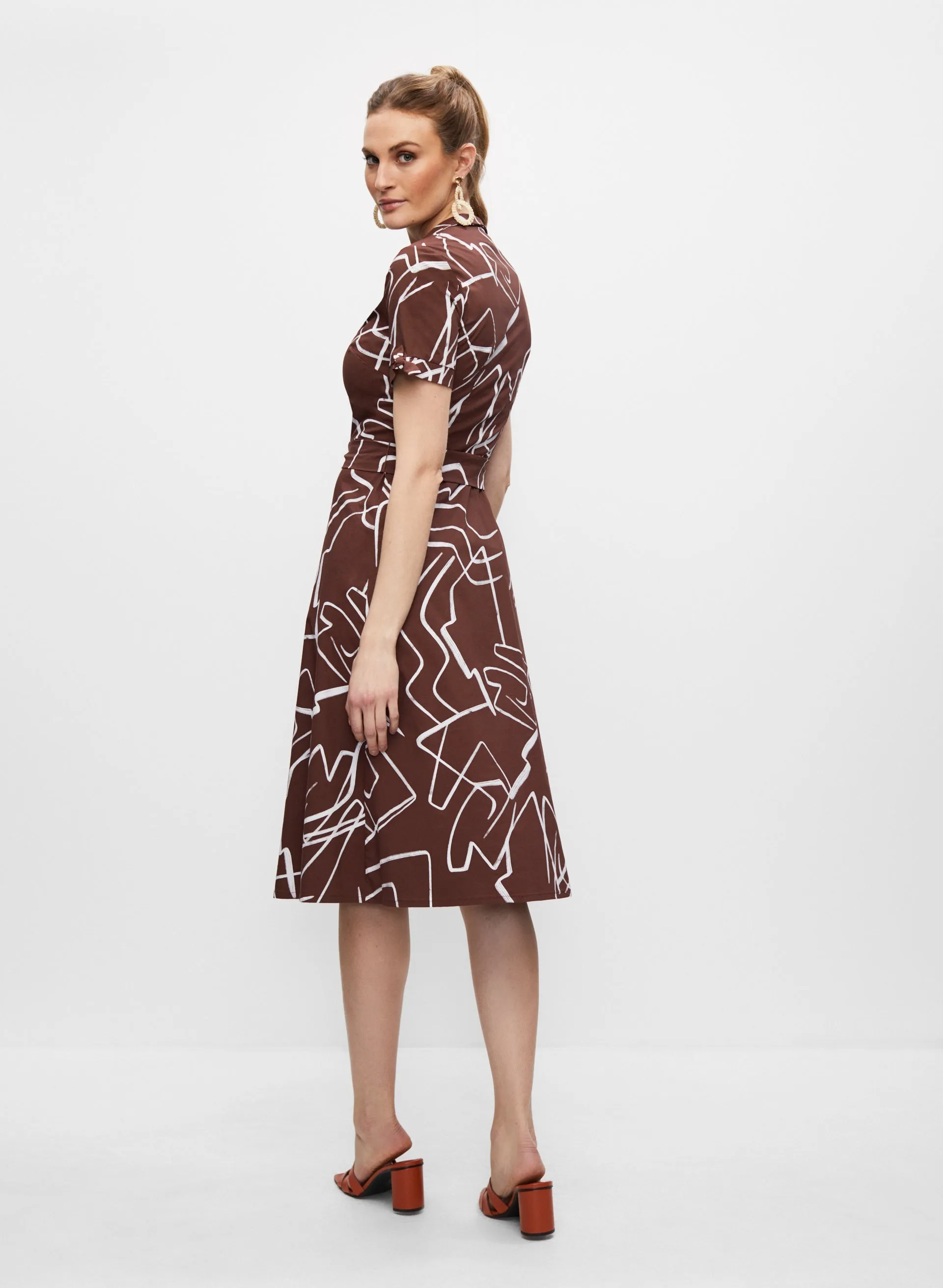 Abstract Print Dress