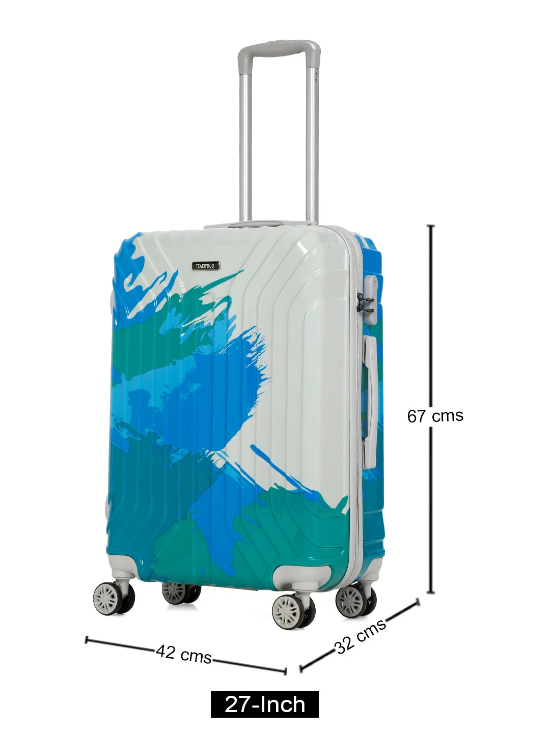 Abstract Printed Hard Trolley Bag