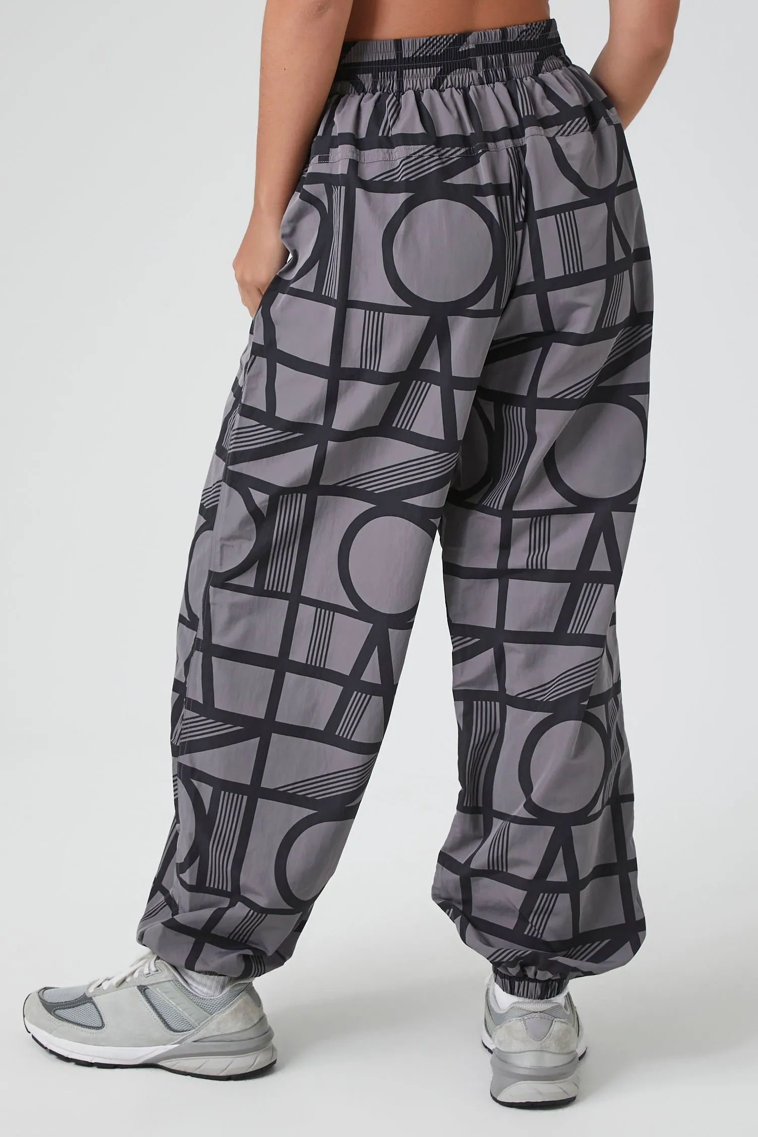 Active Geo Print Windbreaker Joggers