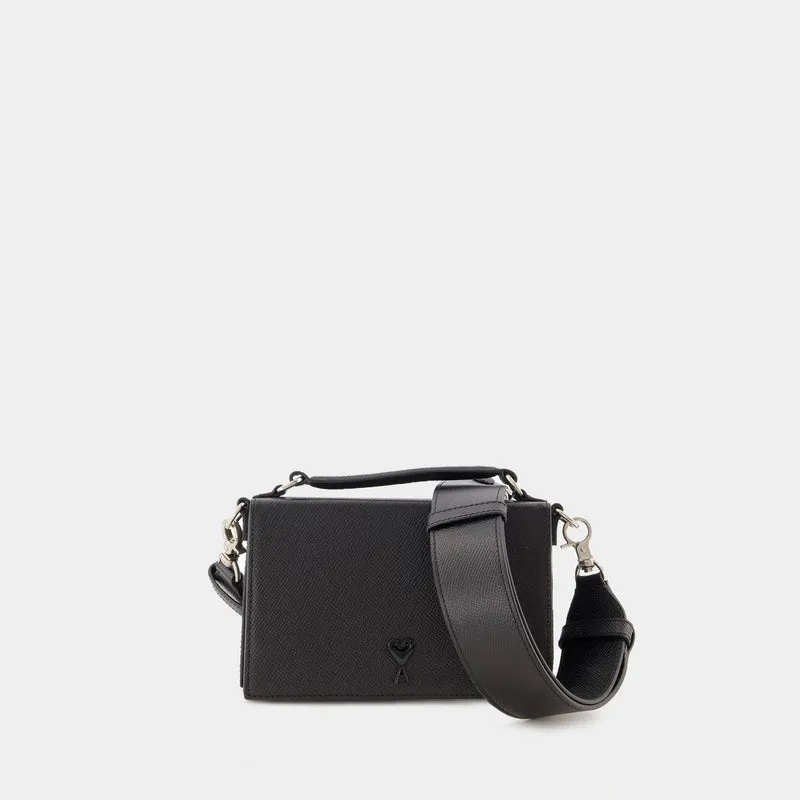 Adc Lunch Box Crossbody - AMI Paris - Leather - Black