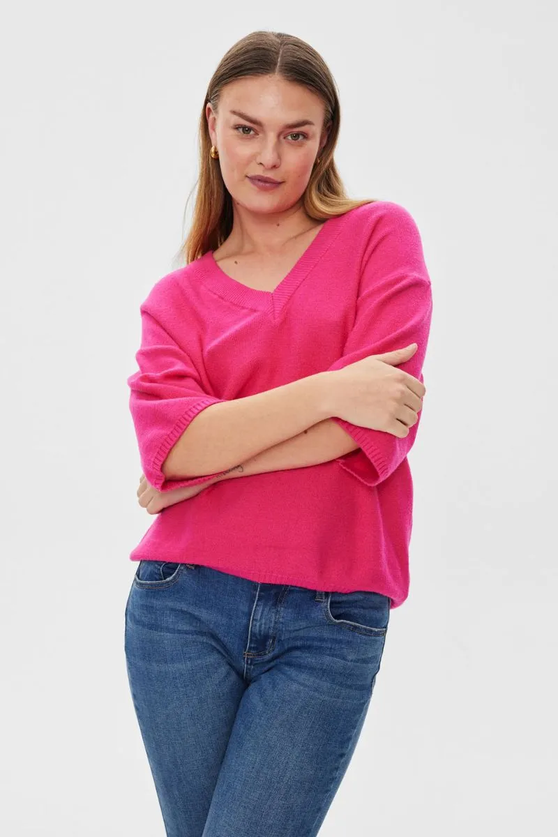 Alpi Pullover | Raspberry Rose | Strik fra Freequent