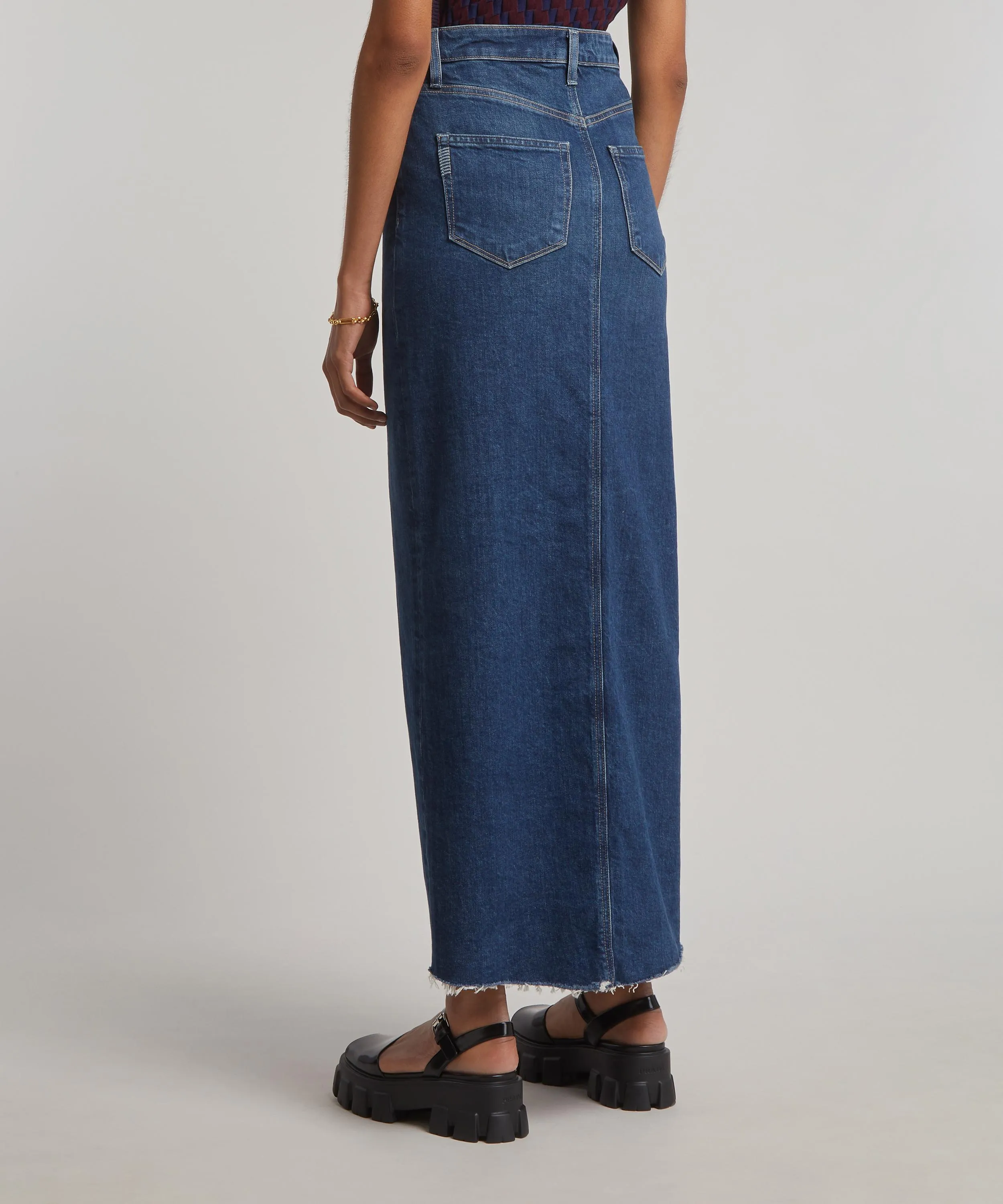 Angela Denim Maxi Skirt