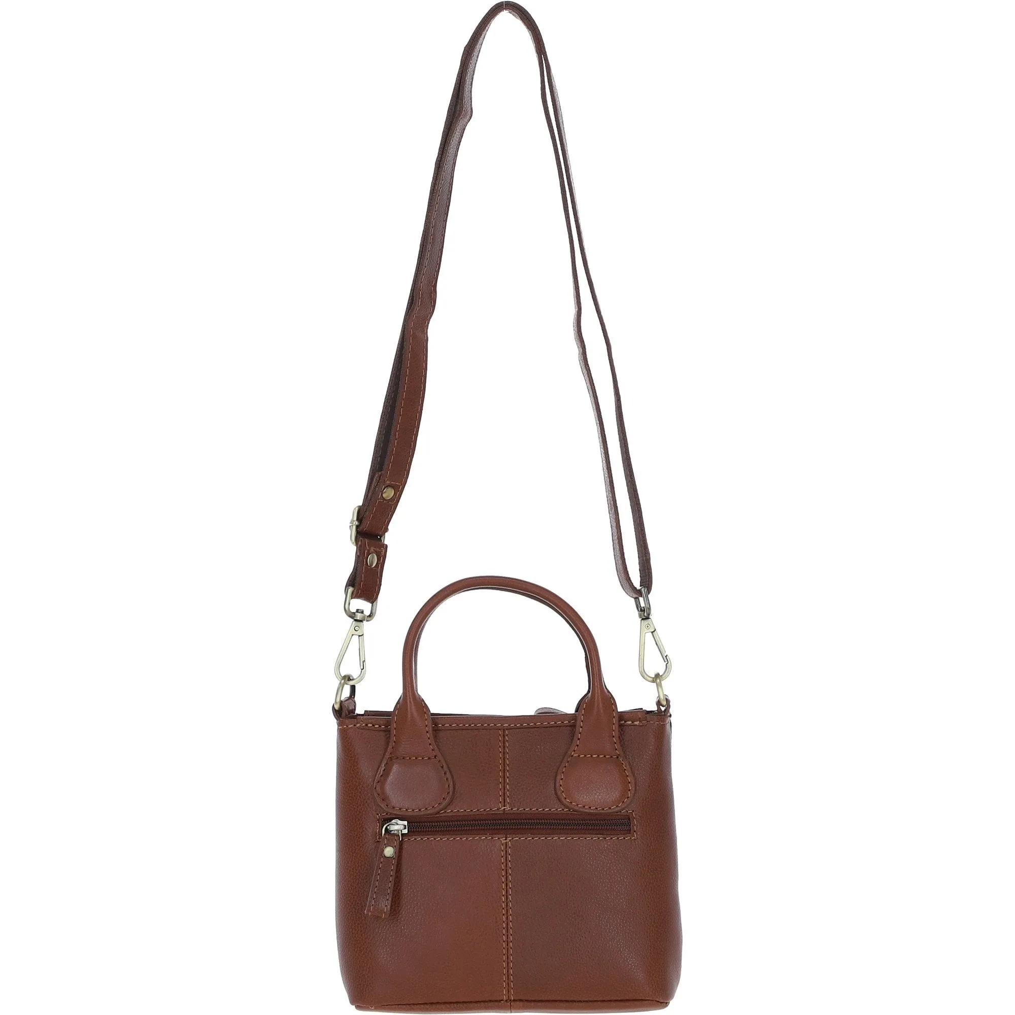 Ashwood Leather x Harris Tweed Handbag with Removable Crossbody Strap Tan/Watch: TW-21-04-TW