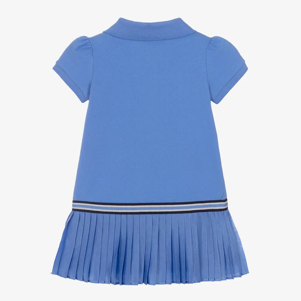 Baby Girls Blue Logo Polo Dress