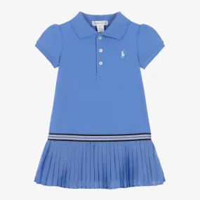 Baby Girls Blue Logo Polo Dress