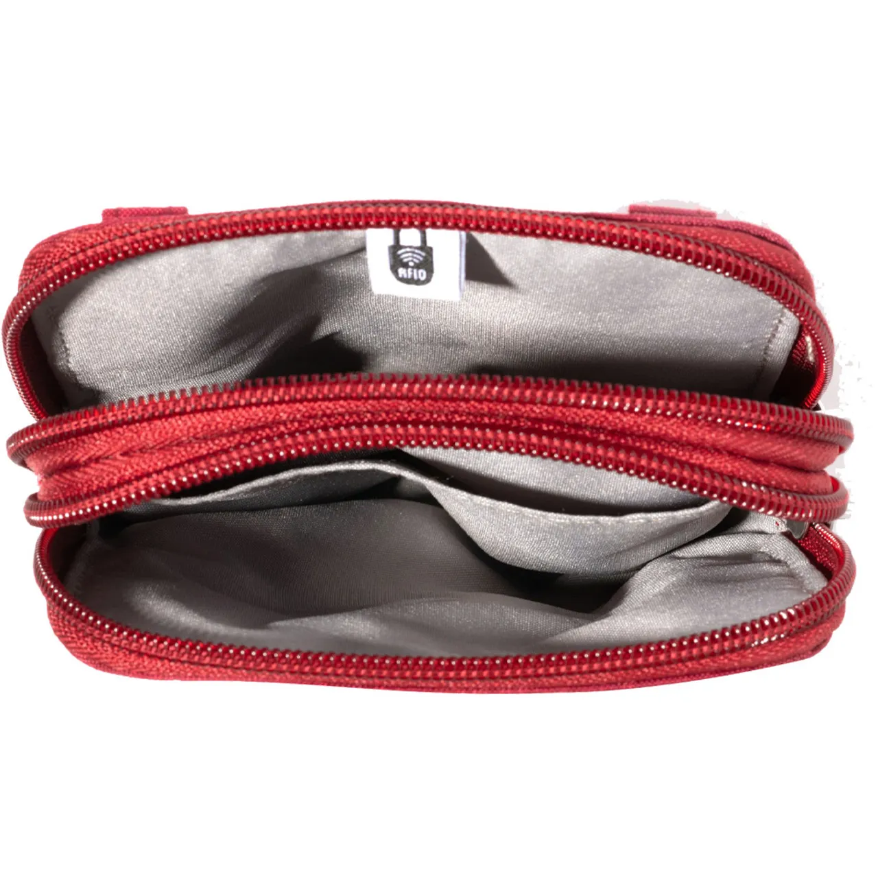 Baggallini Take Two RFID Bryant Crossbody - Ruby Red