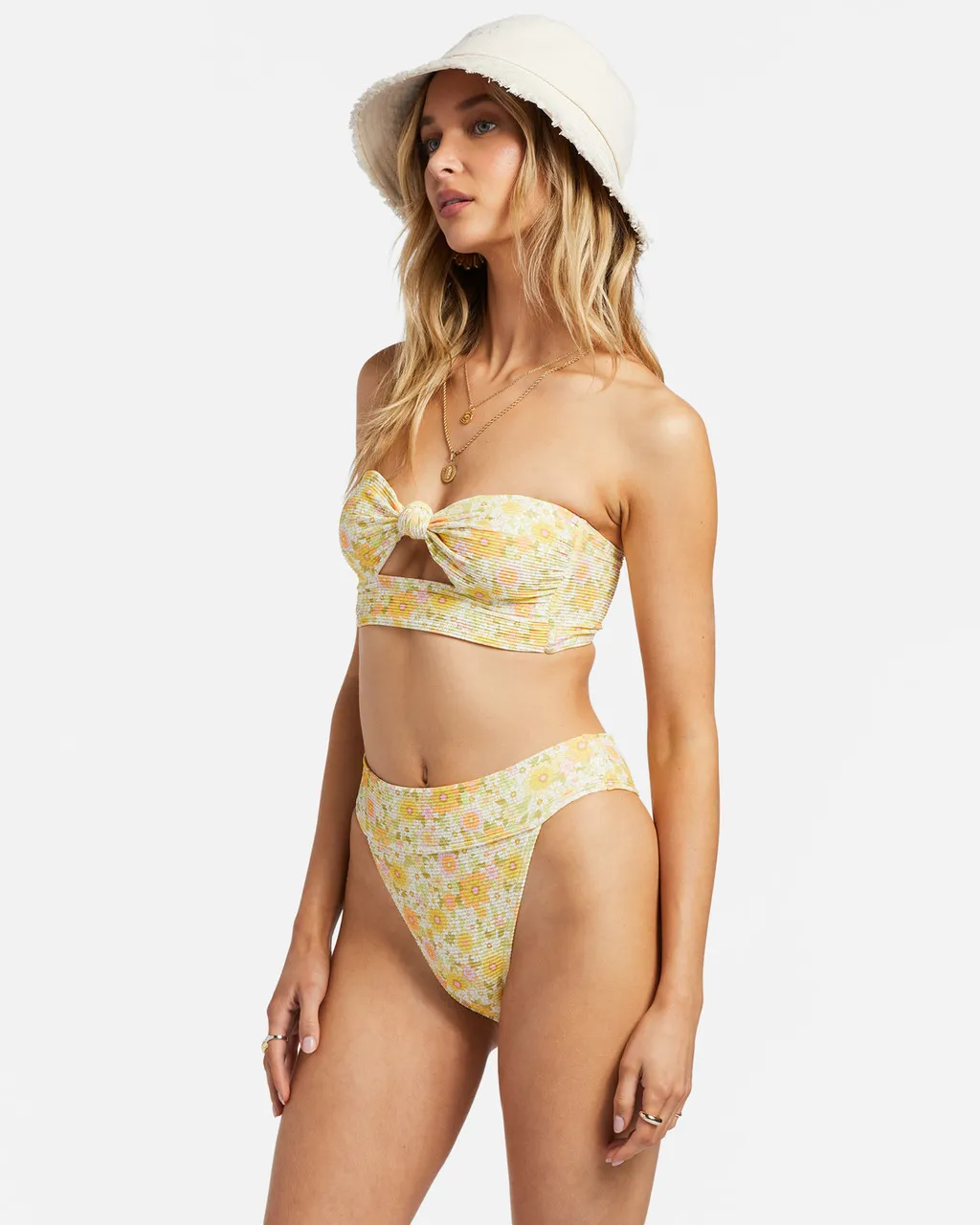 BILLABONG SUN WORSHIPPER TANLINES BANDEAU BIKINI TOP