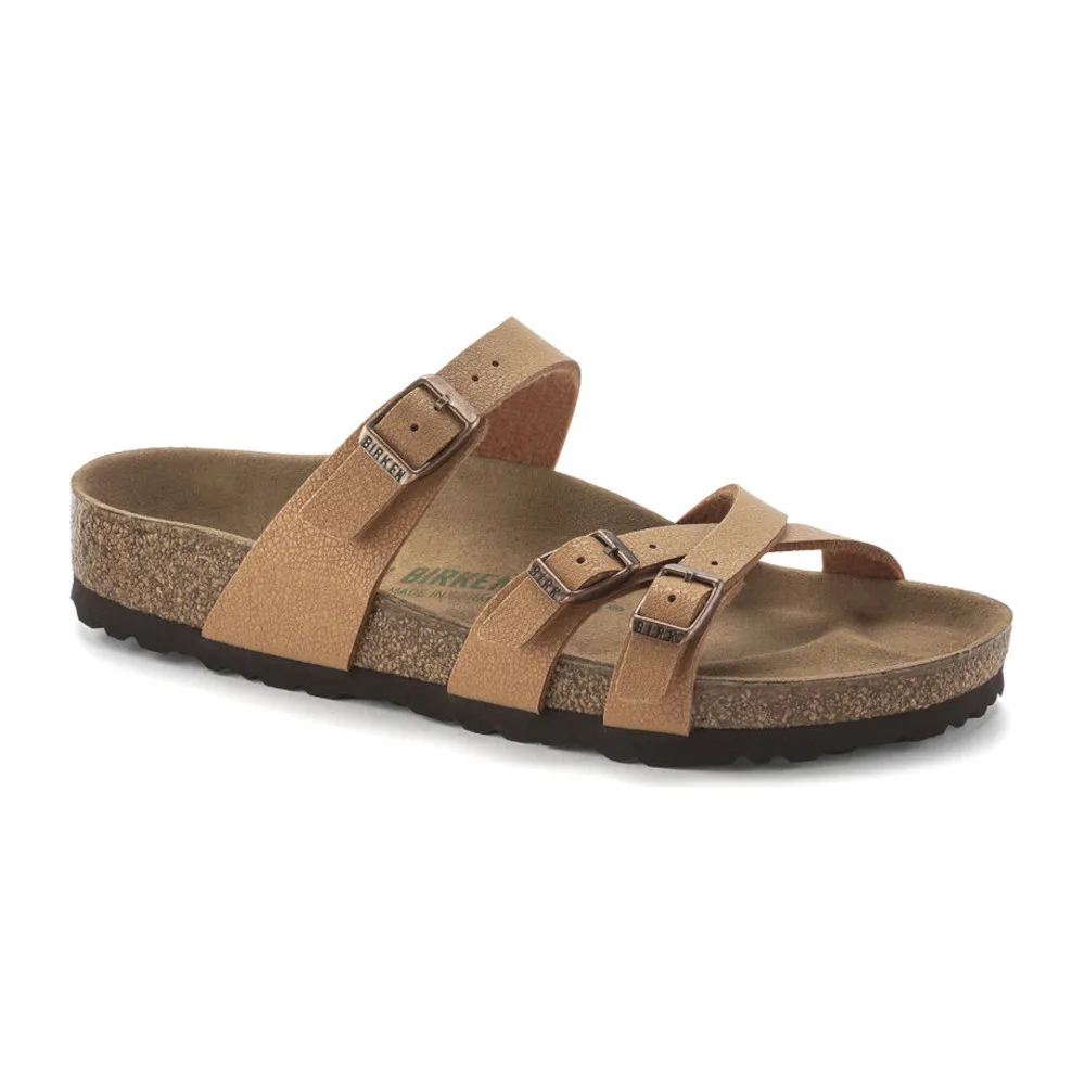 Birkenstock Franca Vegan Earthy Pecan Birkibuc Women’s Sandals (Regular)