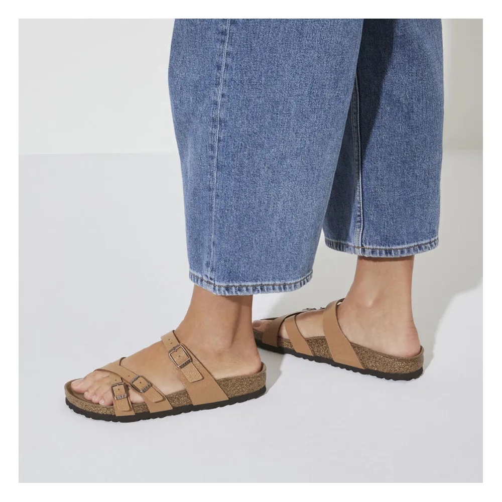 Birkenstock Franca Vegan Earthy Pecan Birkibuc Women’s Sandals (Regular)