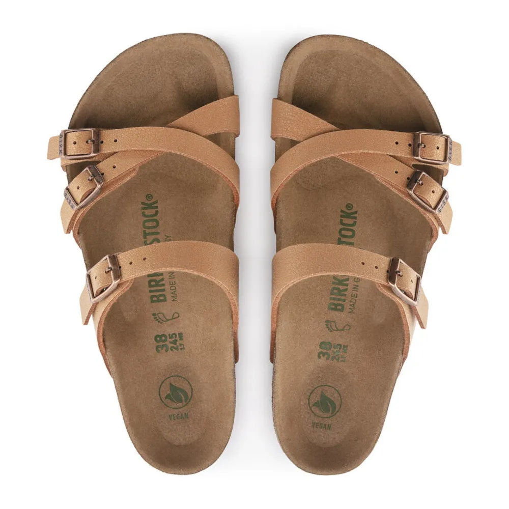 Birkenstock Franca Vegan Earthy Pecan Birkibuc Women’s Sandals (Regular)