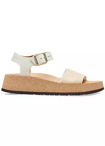 Birkenstock Women’s Nude Glenda French Narrow Fit Papillio Sandals | Grattan