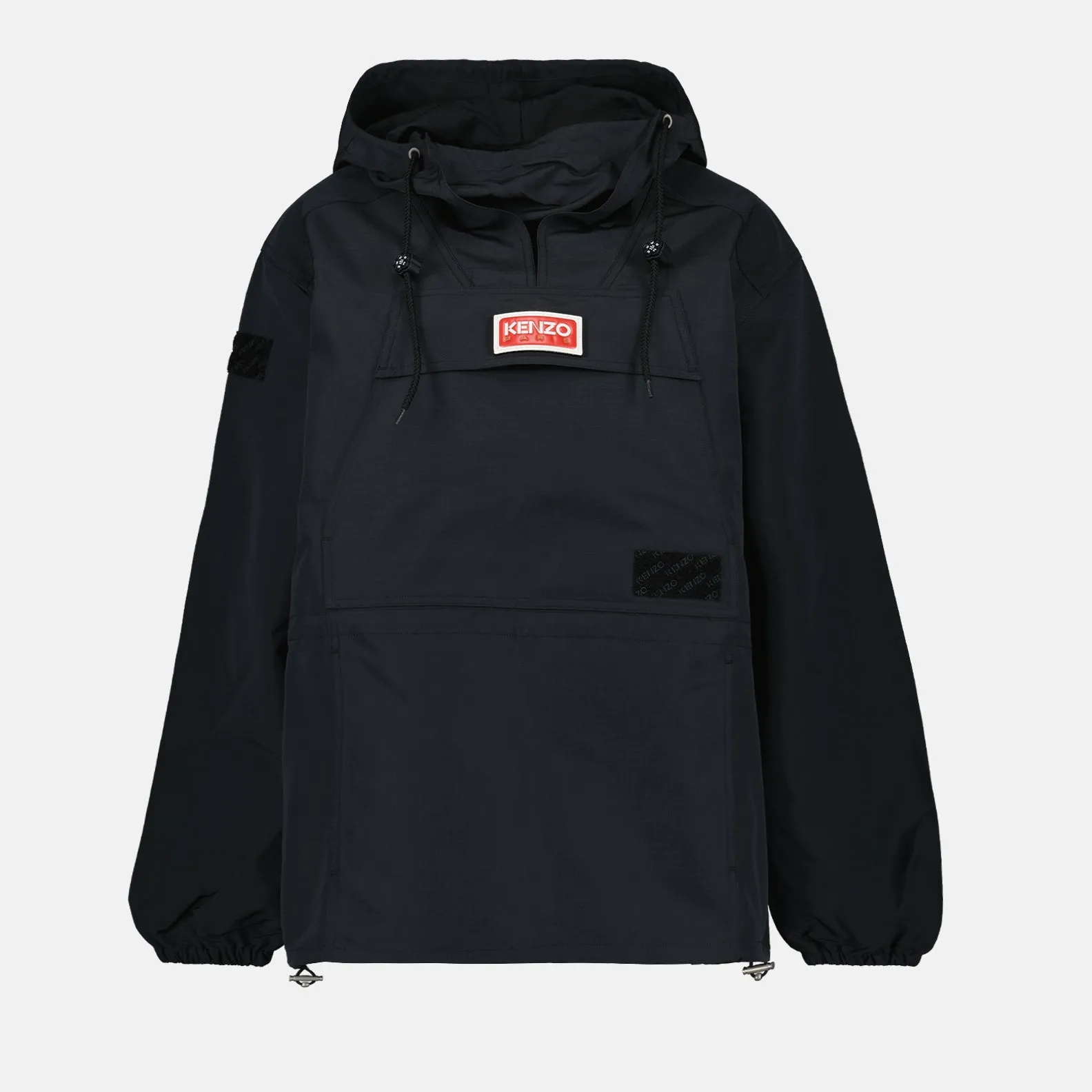 Black Logo Windbreaker