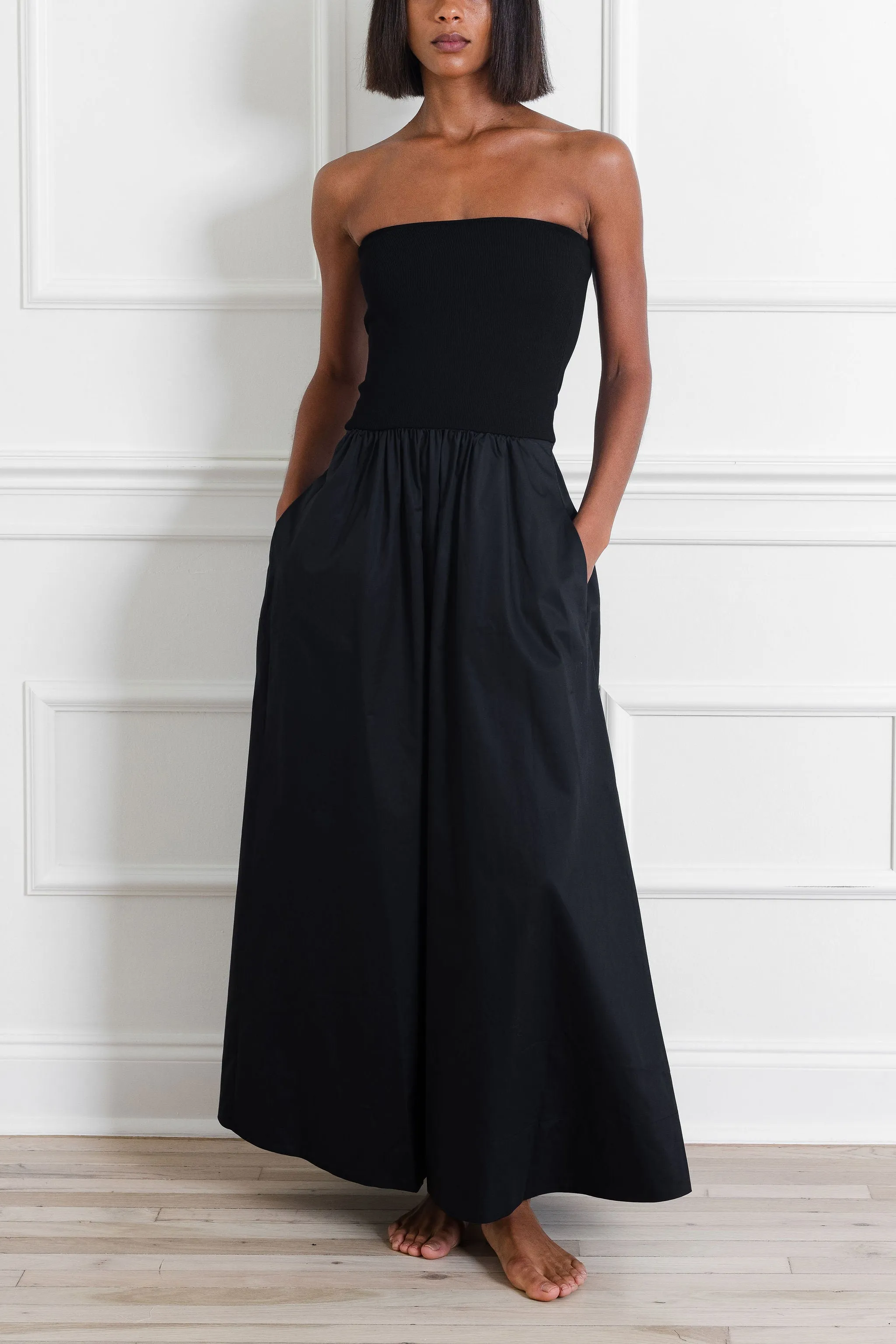 Black Strapless Dress