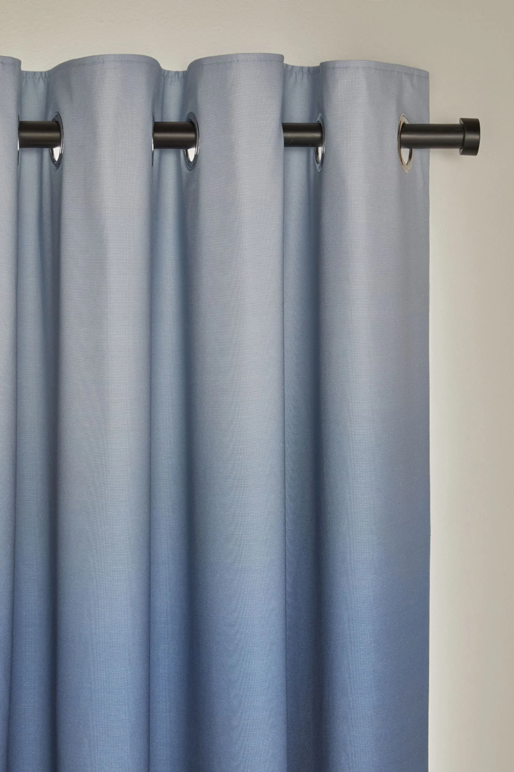 Blue Ombre Eyelet Blackout Curtains