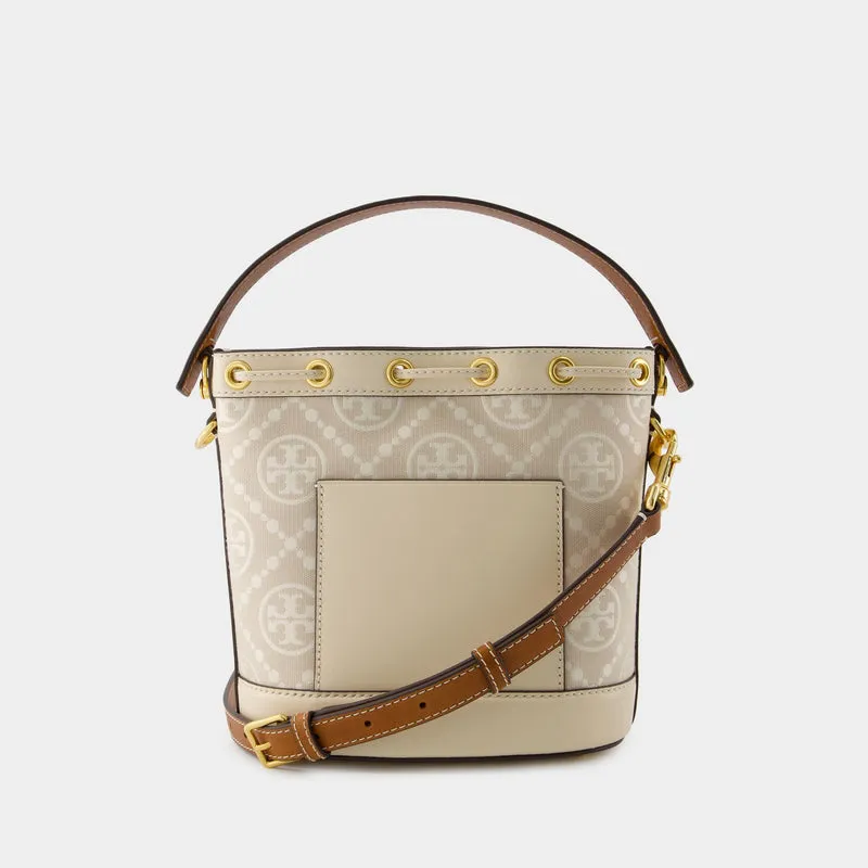 Bucket Crossbody - Tory Burch - Cotton - Ivory