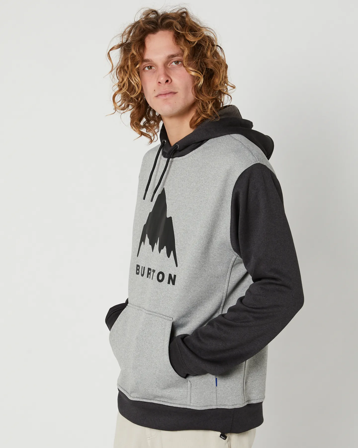 Burton Oak Mens Pullover - Gray Heather Black | SurfStitch