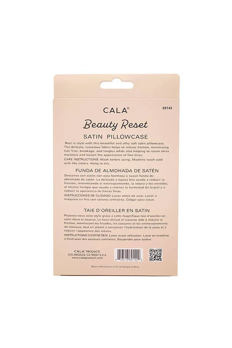 CALA 69142x Beauty Reset Satin Pillowcase Ivory - 6pc