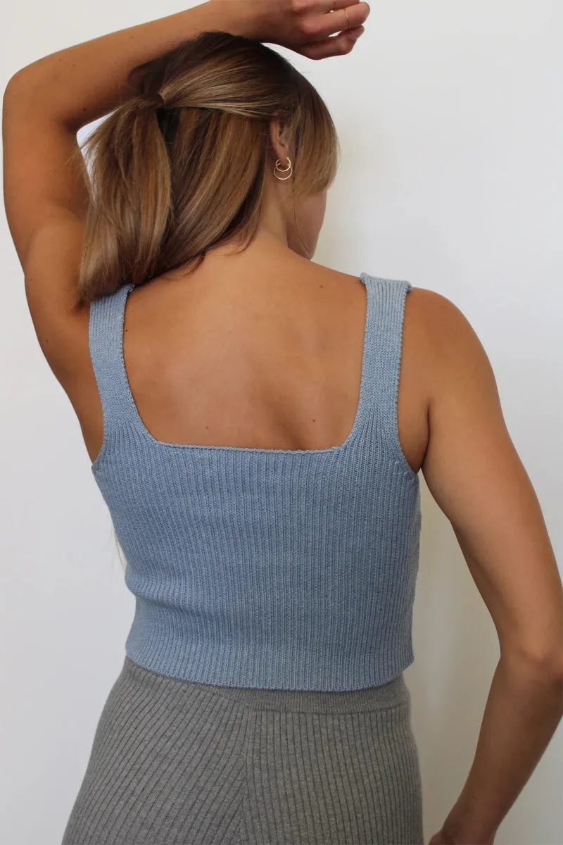 Carolyn Ferreira Rib Tank (Sky Blue)