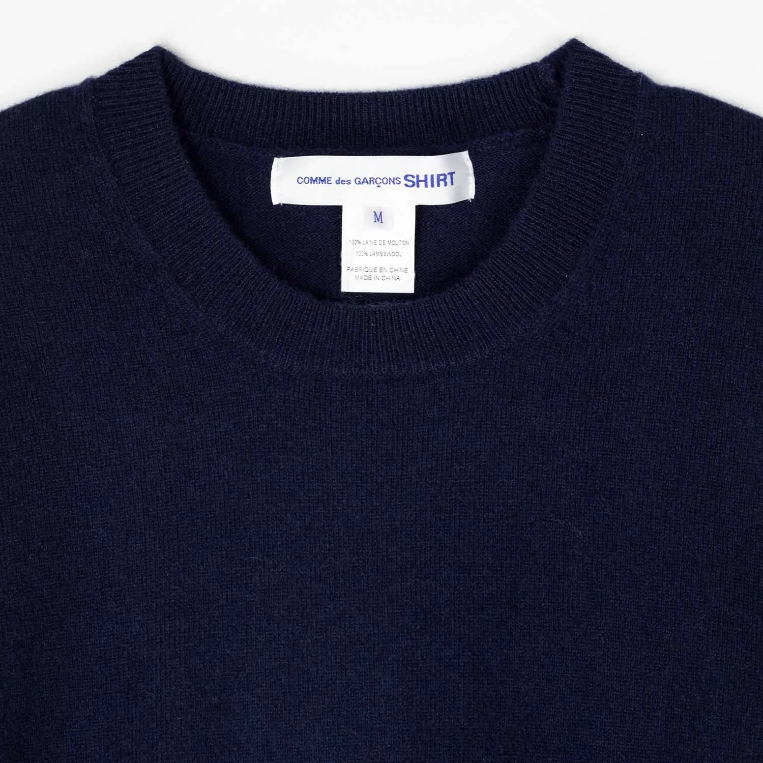 CDG Shirt O-NECK PULLOVER, Blue 