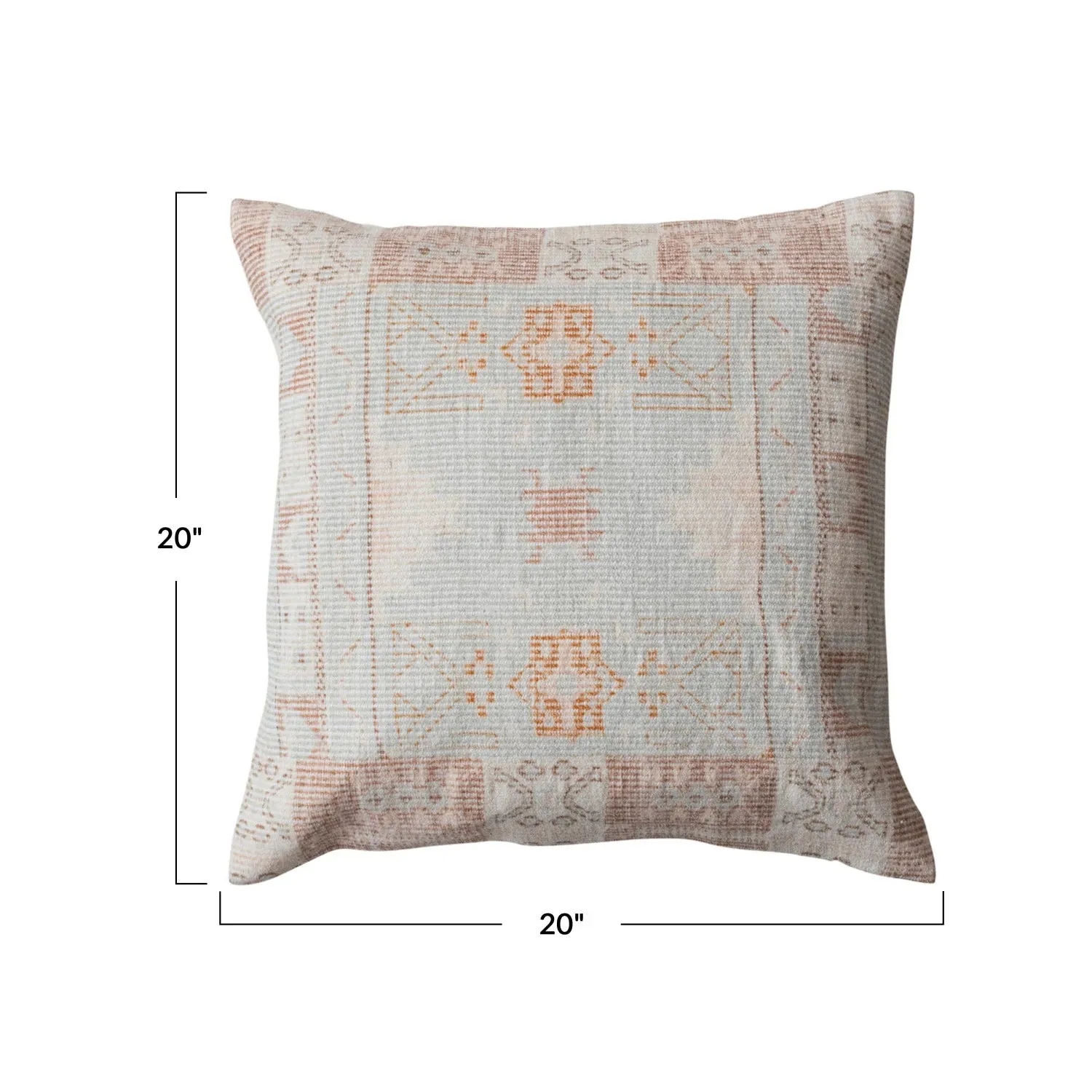 Chenille Print 20 Pillow