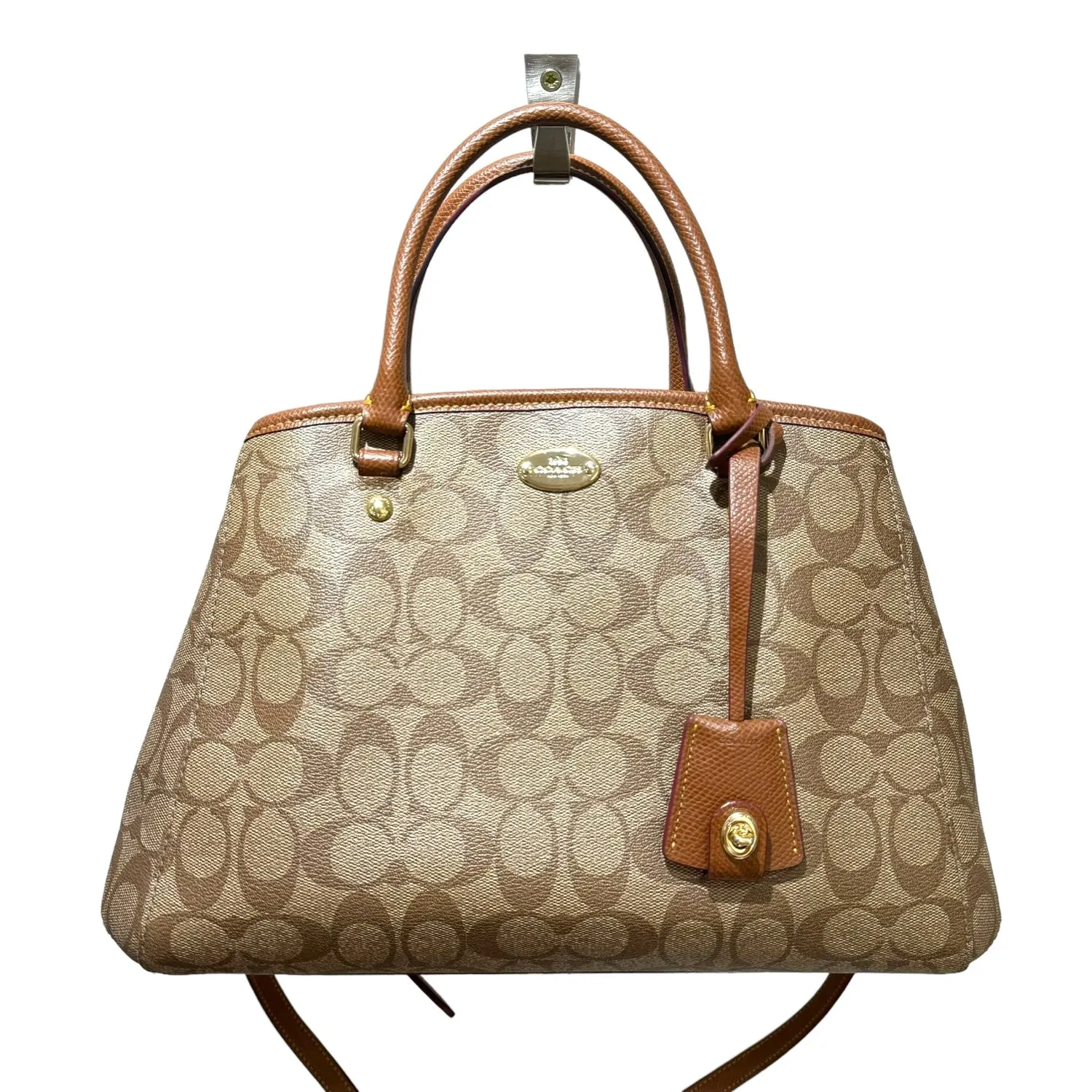 Coach Brown Monogram Margot Bag