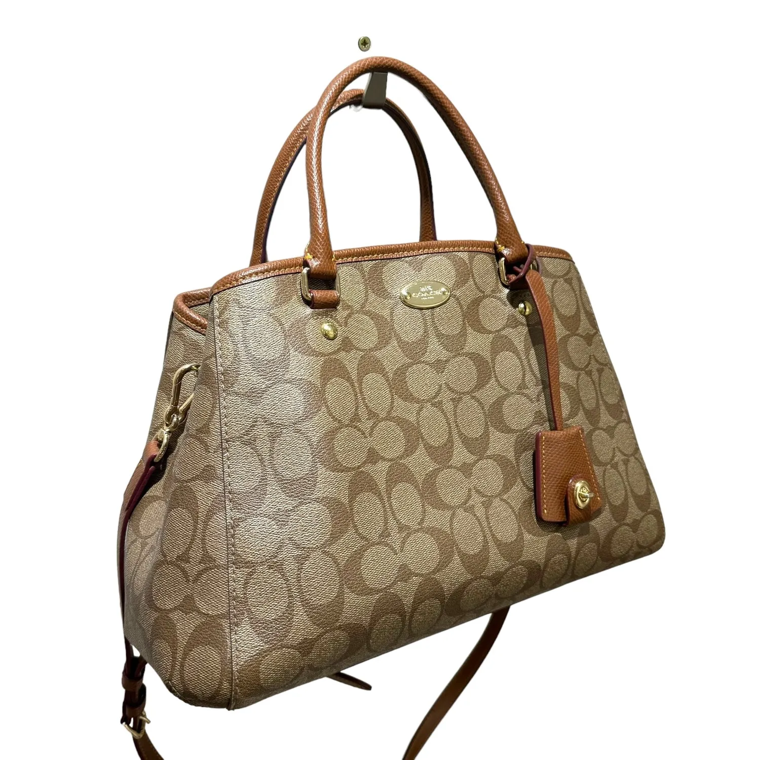 Coach Brown Monogram Margot Bag