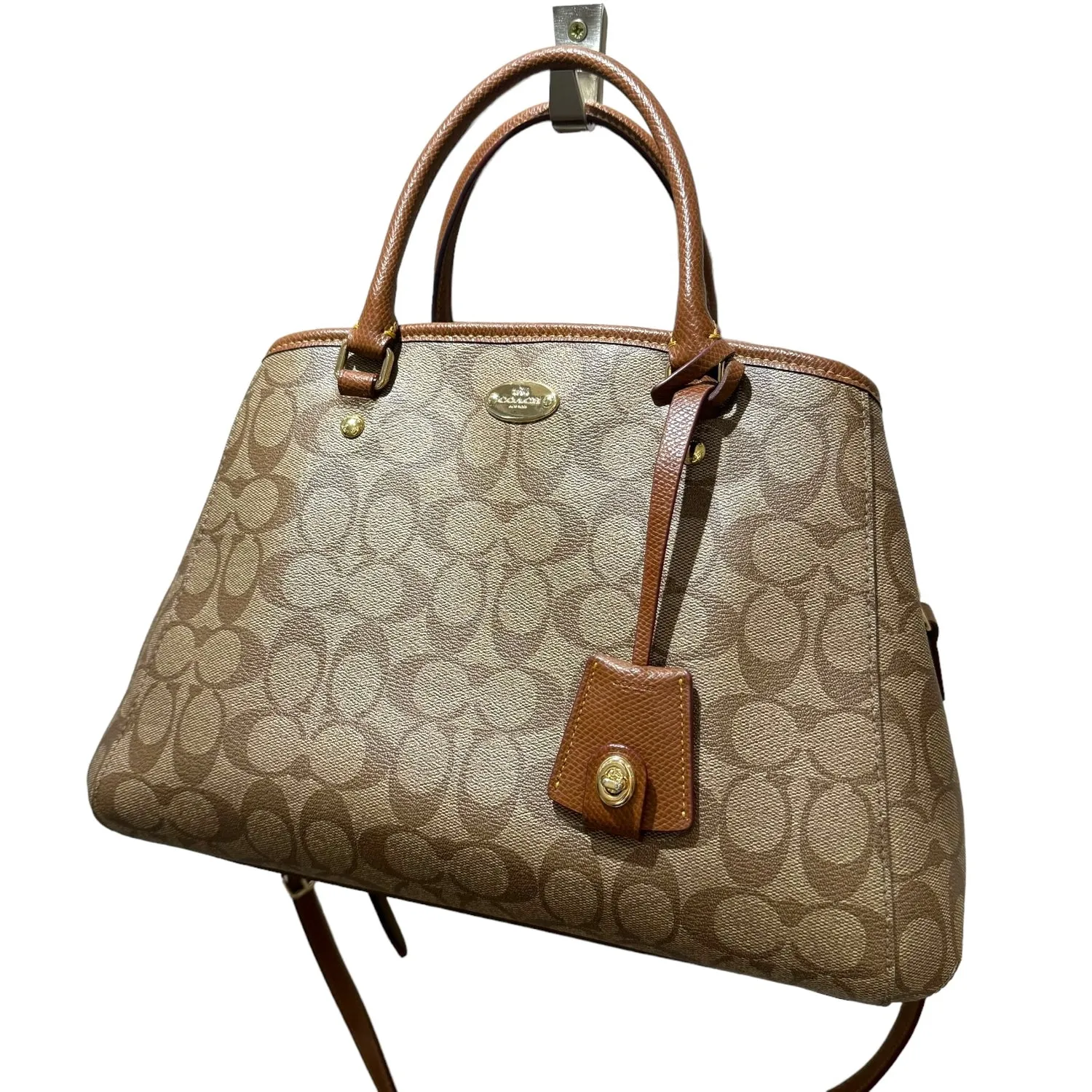 Coach Brown Monogram Margot Bag