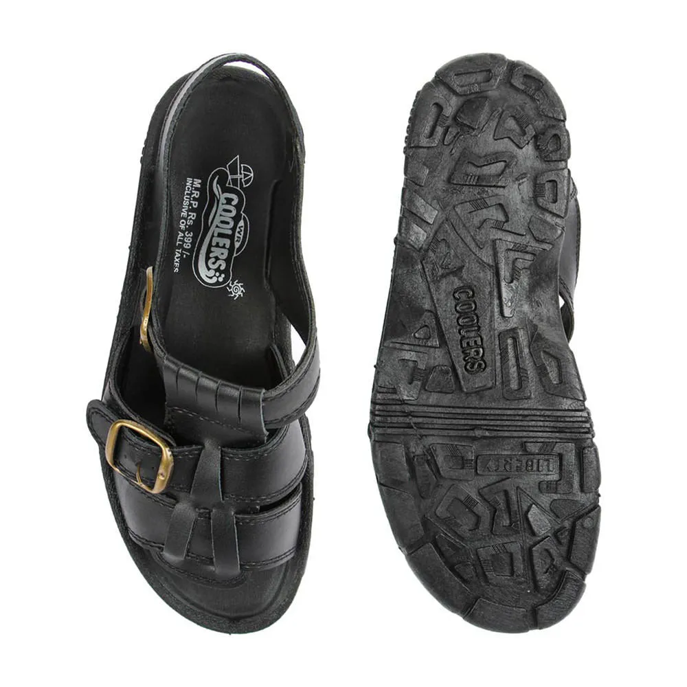 Coolers Casual (Black) Sandals For Men SEMSON-N By Liberty