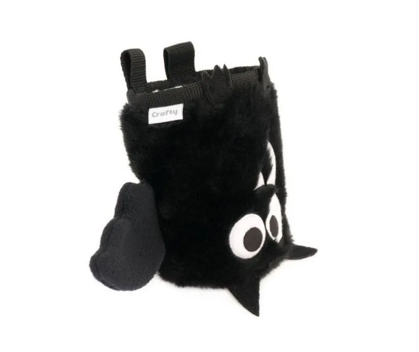 Crafty Climbing Black Bat chalk bag