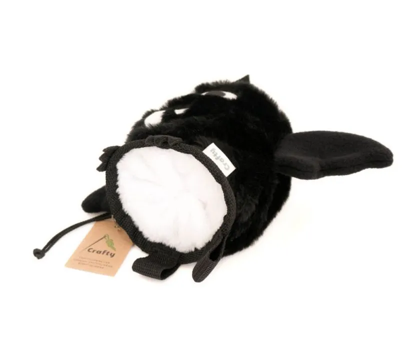 Crafty Climbing Black Bat chalk bag