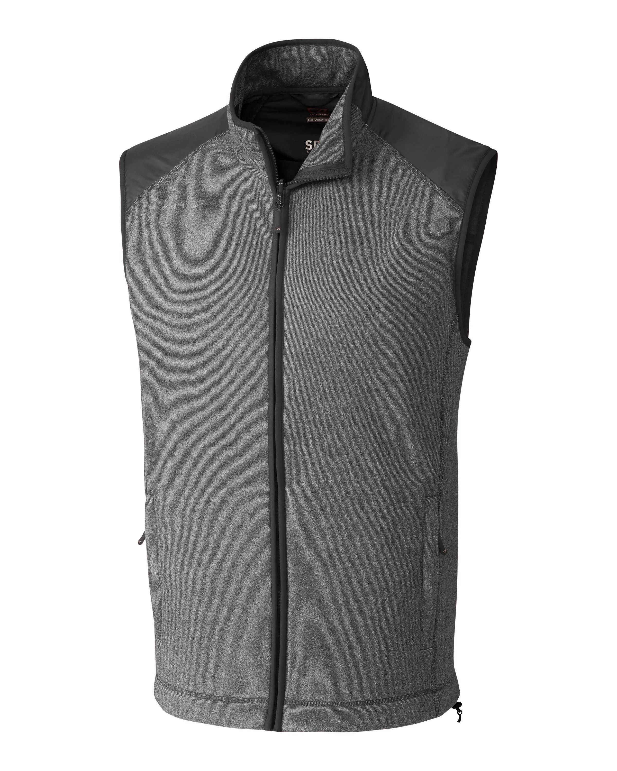 Cutter & Buck Cedar Park Full Zip Vest Charcoal Heather