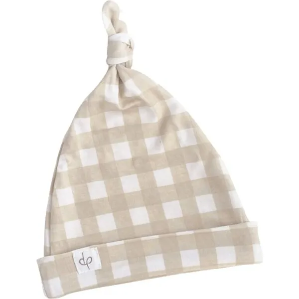 Dear Perli Bamboo Muslin Swaddle Blanket & Topknot Set, Gingham