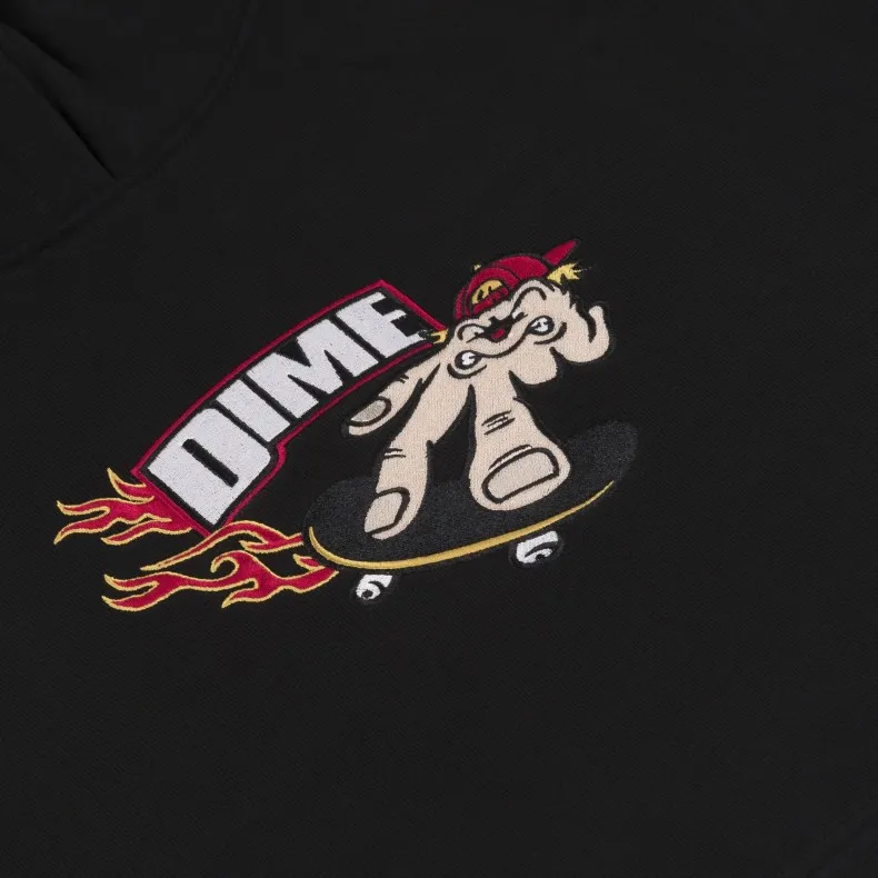 Dime Decker Embroidered Pullover Hooded Sweatshirt (Black)