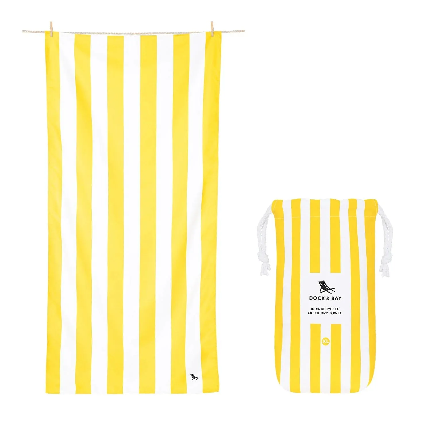 Dock & Bay Quick Dry Towels XL - Boracay Yellow