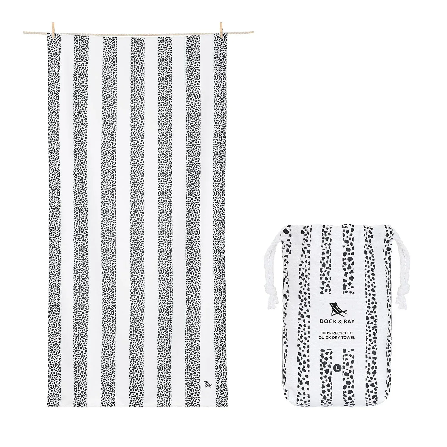 Dock & Bay Quick Dry Towels XL - Dalmation