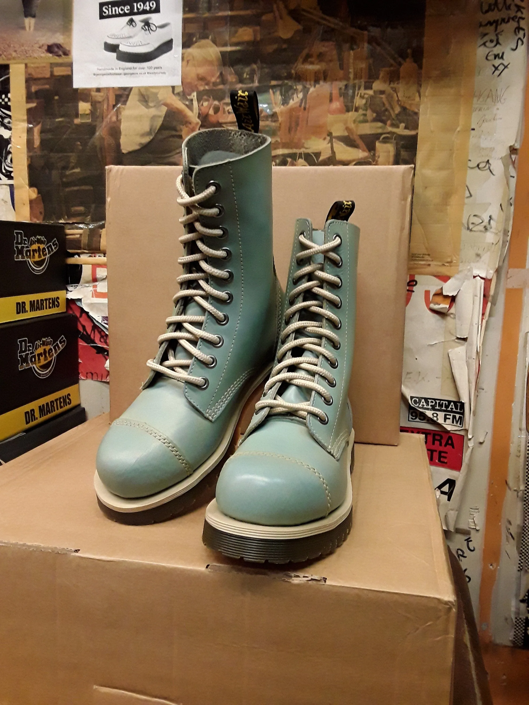 Dr Martens 10 hole Sky Blue 2B34 Various Sizes