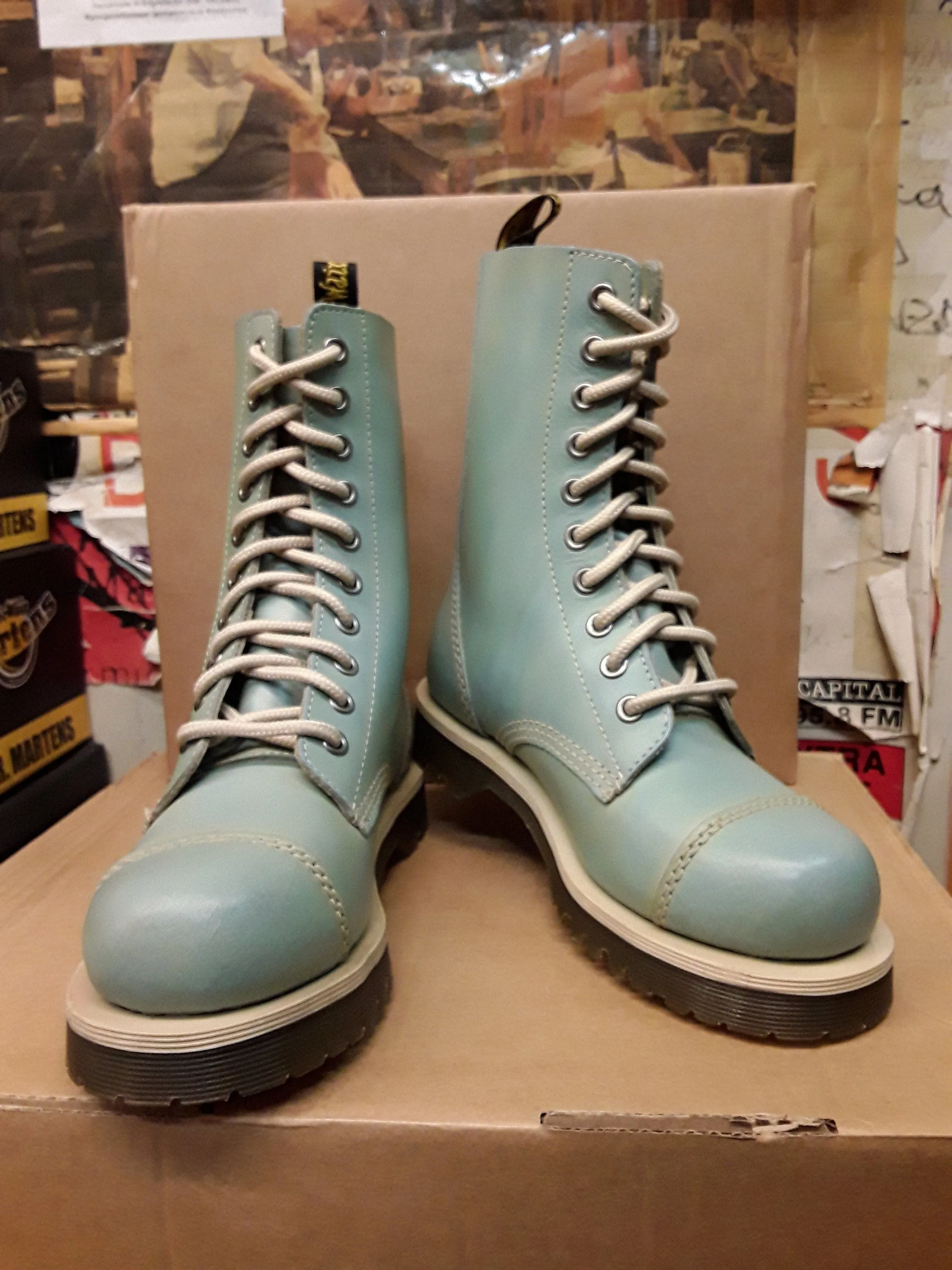 Dr Martens 10 hole Sky Blue 2B34 Various Sizes