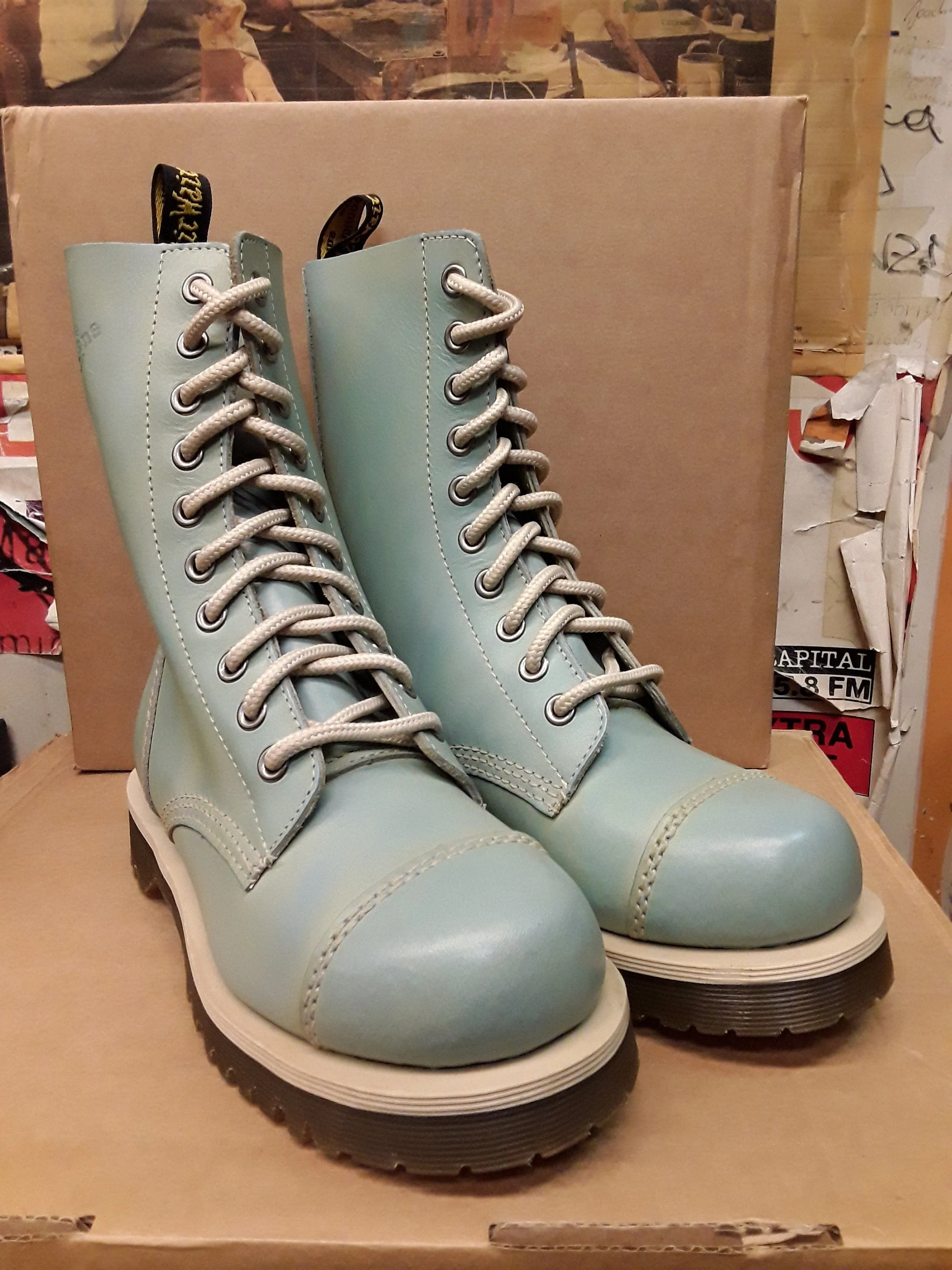 Dr Martens 10 hole Sky Blue 2B34 Various Sizes