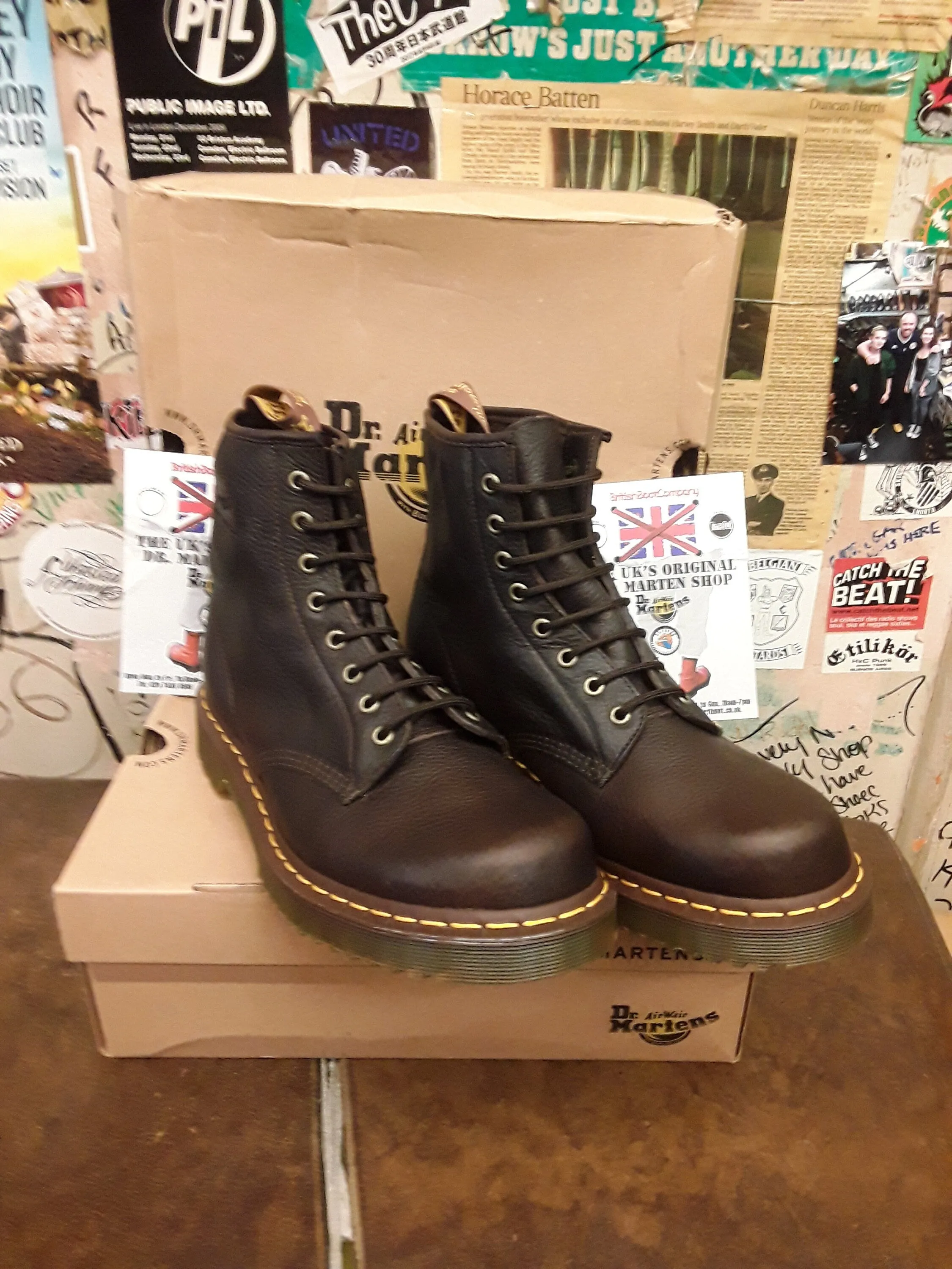 Dr Martens 1460 Bark Grizzly 8 Hole Various Sizes