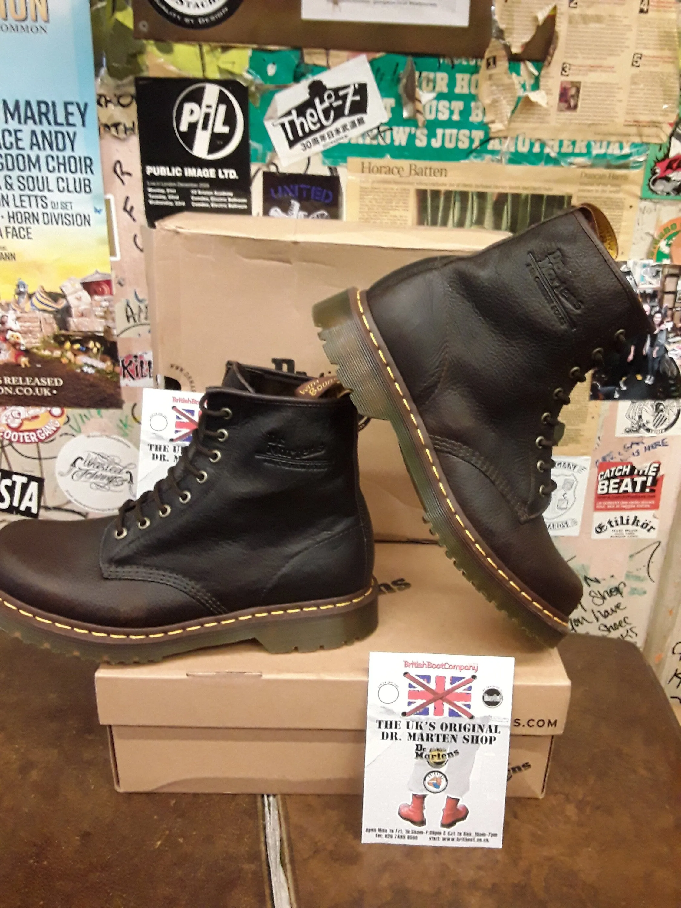 Dr Martens 1460 Bark Grizzly 8 Hole Various Sizes