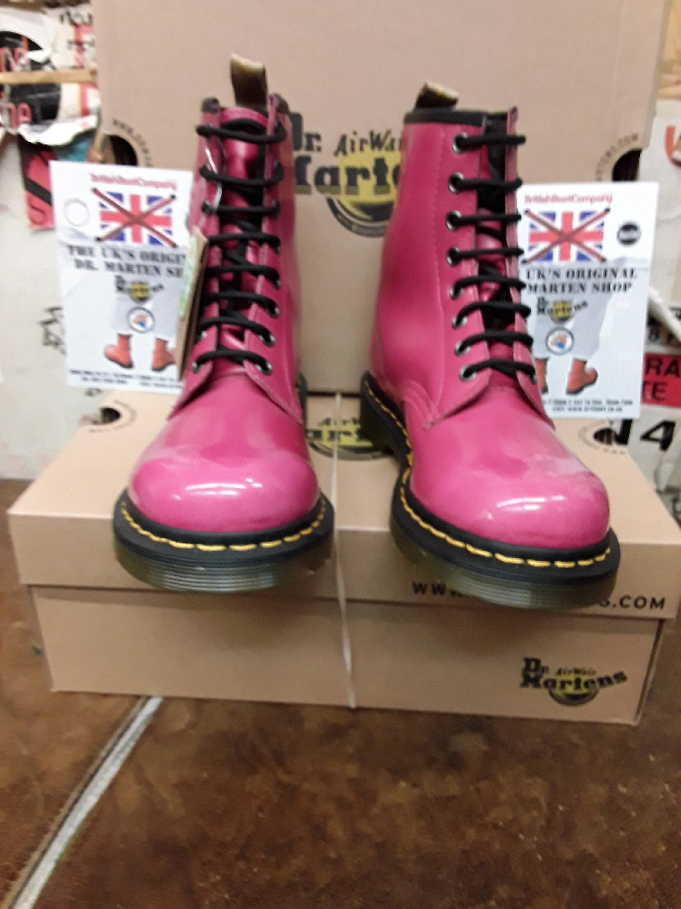 Dr Martens 1460 Pink Brush Vegan Various Sizes