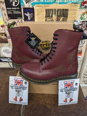 Dr Martens 1c96 Cherry Steel Various Sizes