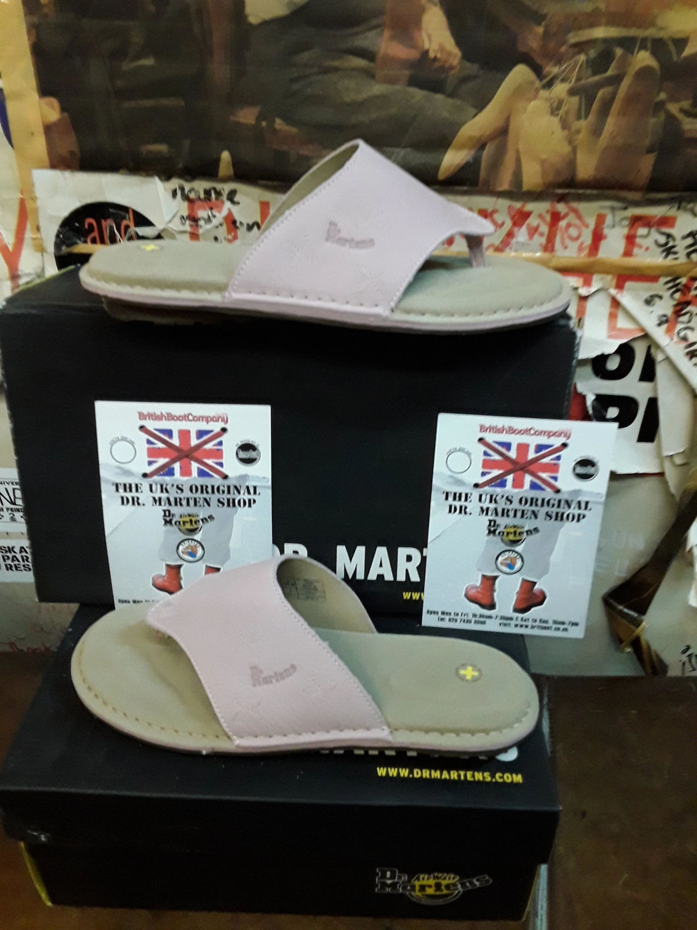 Dr Martens 3b05 Pale Pink Mule Sandal Various Sizes