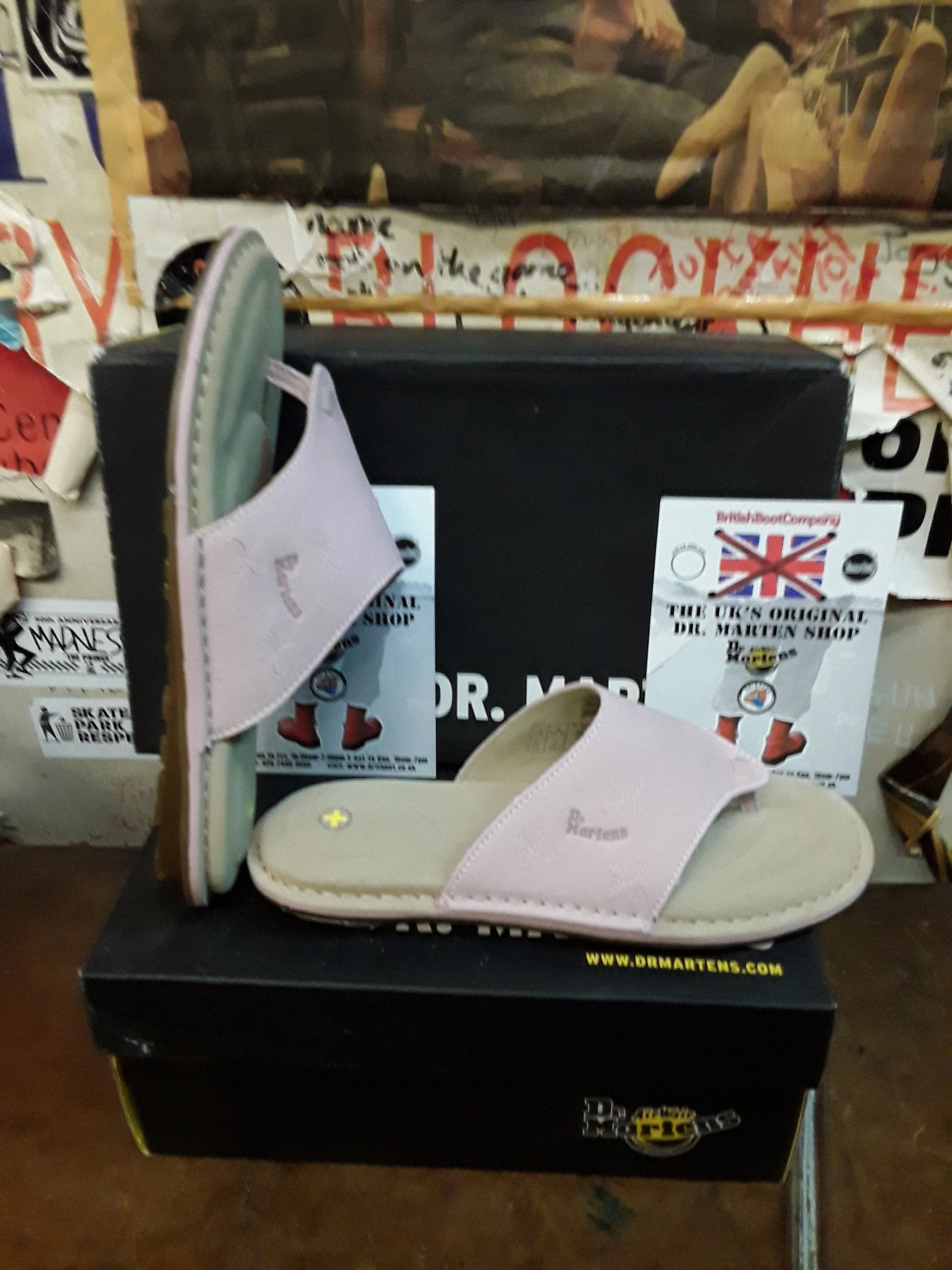 Dr Martens 3b05 Pale Pink Mule Sandal Various Sizes