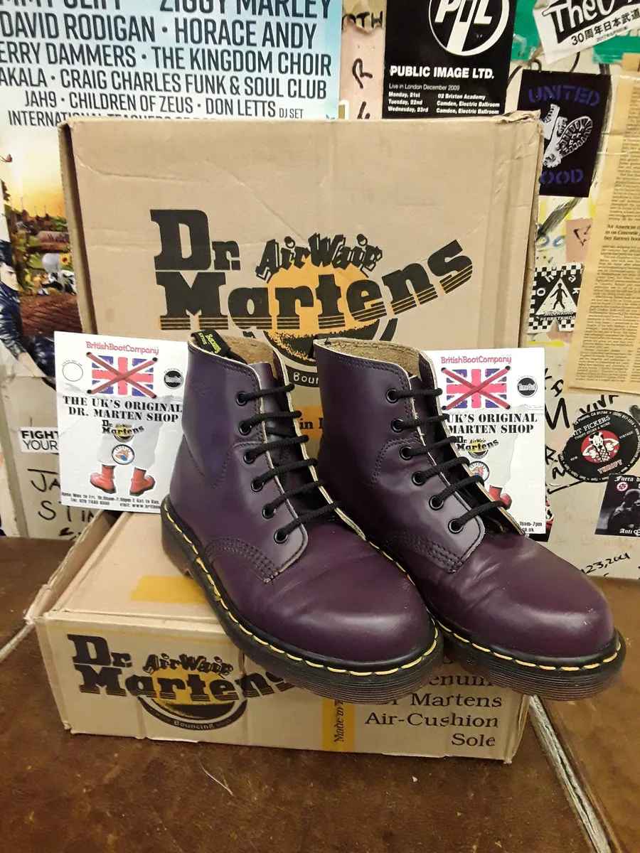 Dr Martens 8175 Made in England Purple 6 Hole Size 5