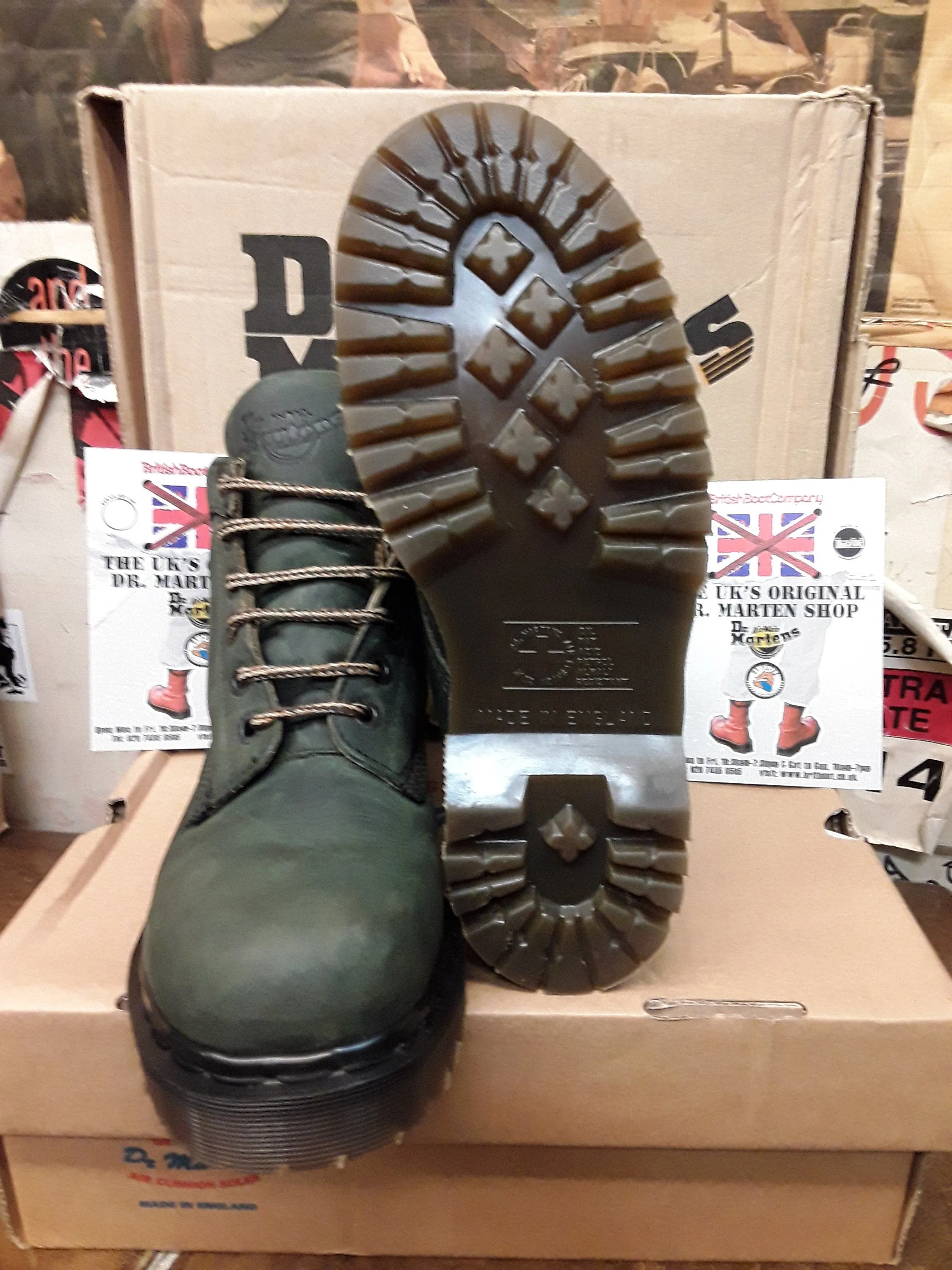 Dr Martens 8283 Forest Green Made in England Size 7