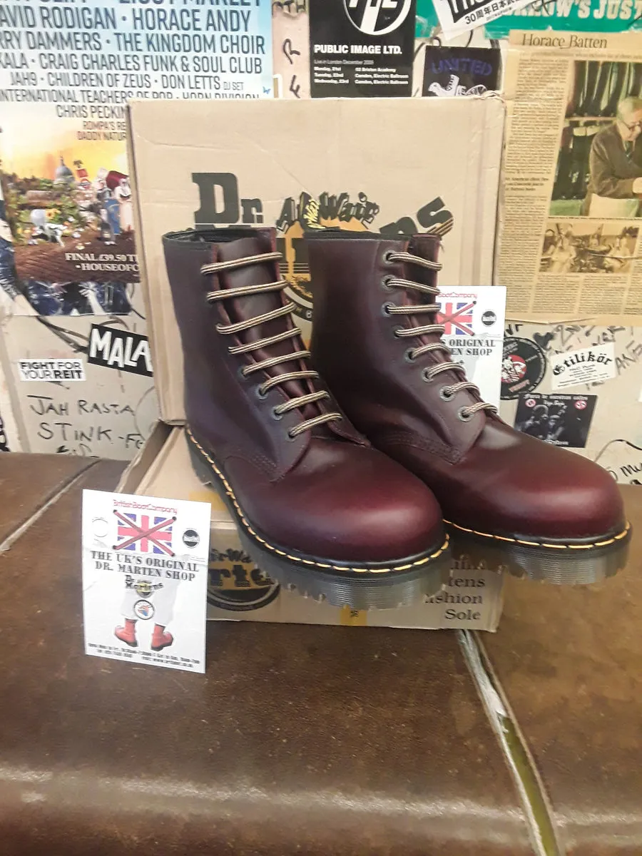 Dr Martens 8338 BURGUNDY Waxy Bex Sole Size 12